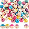 ARRICRAFT 40pcs 4 colors Wood Beads WOOD-AR0001-20-1