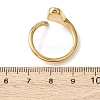 304 Stainless Steel Glass Cuff Open Rings RJEW-P177-02A-G-5