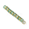 Natural Green Aventurine & Electroplated Synthetic Non-magnetic Hematite Heishi Beaded Pendants PALLOY-JF03292-02-4