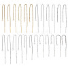   24Pcs 12 Style 304 Stainless Steel Stud Earring Findings STAS-PH0005-23-1