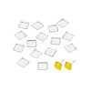 15Pcs 925 Sterling Silver Square Cabochon Settings STER-PH0003-99-6