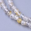 Natural Rutilated Quartz Beaded Necklaces NJEW-K114-A-A10-2