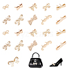 CHGCRAFT 20Pcs 10 Style Zinc Alloy Bag Decorative Buckle Clip FIND-CA0006-49-1