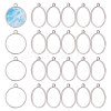 50Pcs Zinc Alloy Open Back Bezel Pendants FIND-CA0011-54P-1