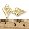 Heart Brass Pendants KK-N254-94G-01-3