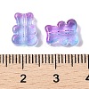 Transparent Spray Paint Glass Beads X-GLAA-Z011-08-3