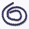 16 inch Grade A Round Dyed Natural Lapis Lazuli Beads Strand X-G-GSR4mmC123-4