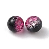 Two Tone Transparent Crackle Glass Beads LS-GLAA-WH0038-15H-2