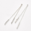 Brass Chain Tassel Big Pendants X-KK-T032-167P-2