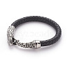 Retro Leather Cord Bracelets BJEW-L642-33AS-2