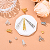 240Pcs 12 Styles Iron Bead Caps IFIN-YW0003-84-5