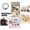 48pcs 12 Style Glass Cabochons GLAA-AR0001-11-5
