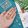 15Pcs 3 Styles Brass Watch Band Clasps KK-DC0004-52G-3