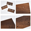 Walnut Wood Earring Displays EDIS-WH0013-03-6