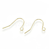 Brass Earring Hooks X-KK-S348-217-1
