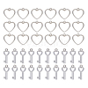 300Pcs 2 Style CCB Plastic Charms CCB-DC0001-03-1