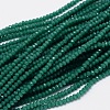 Faceted Rondelle Glass Beads Strands GLAA-M028-2mm-A06-1