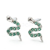 Brass Micro Pave Cubic Zirconia Stud Earrings EJEW-A058-20P-02-1