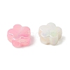 UV Plating Opaque Acrylic Beads OACR-G058-17D-2