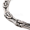 Tarnish Resistant 304 Stainless Steel Byzantine Chain Bracelets BJEW-B078-96P-2