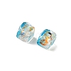 Baking Paint Handmade Gold Sand Lampwork Beads LAMP-P072-01A-04-2