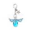 Angel Glass Pendant Decoration HJEW-MZ00174-01-1