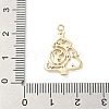 Brass Micro Pave Cubic Zirconia Pendants KK-H521-02A-G-3