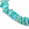Synthetic Turquoise Chips Beaded Stretch Bracelet BJEW-JB08051-5