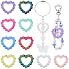 30Pcs 10 Colors Opaque Acrylic Bead Frame SACR-SP0001-08-1