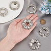   6Pcs 3 Styles Alloy Rhinestone Shoe Buckle Clips AJEW-PH0011-57-3