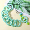 9Pcs Ring Food Grade Eco-Friendly Silicone Focal Beads JX895I-7