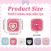 6Pcs 6 Colors Acrylic & Plastic & Resin Rhinestone Beads FIND-SC0013-09B-2