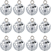 SUNNYCLUE 24Pcs Mirror Ball Reflective Ball Pendants AJEW-SC0002-62-1