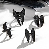 4Pcs 4 Styles Alloy Wing Finger Rings Set for Unisex PW-WG3588A-01-3