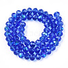 Electroplate Glass Beads Strands X1-EGLA-A034-T6mm-L26-3