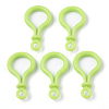 Opaque Solid Color Bulb Shaped Plastic Push Gate Snap Keychain Clasp Findings KY-T021-01F-1