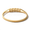 Oval Enamel Vacuum Plating 304 Stainless Steel Torque Bangles for Women BJEW-F474-32G-3