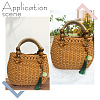 DIY Women's Plastic Rattan Woven Handbag Set DIY-WH0033-24-5