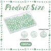 2Strands Crackle Glass Beads Strands GLAA-LT0001-01A-2