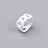 Spray Painted Alloy Cuff Rings RJEW-T011-25-RS-3