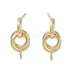 Brass Studs Earringss Finding KK-K364-10G-1