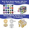 180Pcs 12 Colors 2 Style Resin Beads RESI-SZ0001-21-2