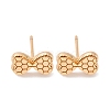 Brass Stud Earrings EJEW-D288-16G-2