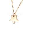 Star Stainless Steel Pendant Necklace PW-WG9E3BB-04-1