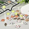  30Pcs 6 Styles Alloy Enamel Connector Charms ENAM-TA0001-72-6