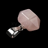 Natural Rose Quartz Pointed Pendants G-K335-03P-14-5