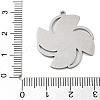 304 Stainless Steel Enamel Pendants STAS-M076-06P-3