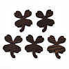 Natural Wenge Wood Pendants WOOD-T023-74-1