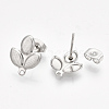 Non-Tarnish 304 Stainless Steel Stud Earring Findings STAS-S079-68B-1