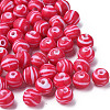 Opaque Striped Acrylic Beads MACR-S373-27D-03-3